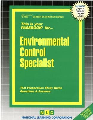 Book cover for Environmental Control Specialist