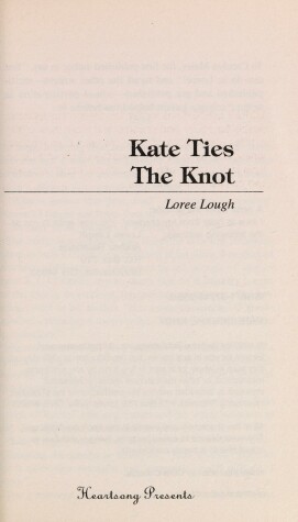 Book cover for Kate Ties the Knot