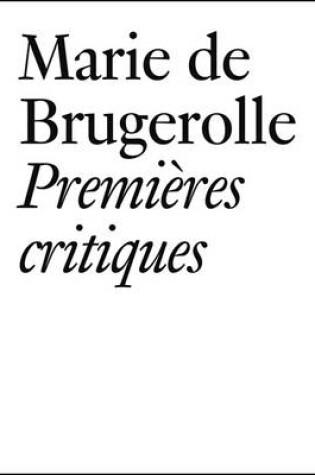 Cover of Marie de Brugerolle