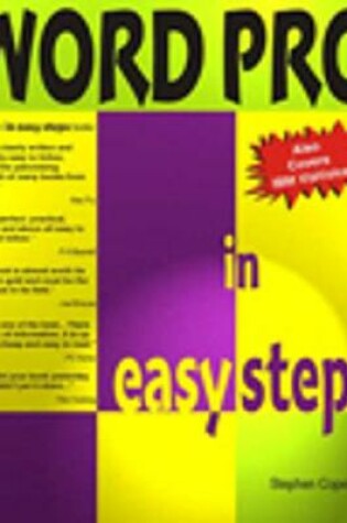 Cover of WordPro in easy steps