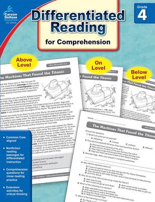 Book cover for Differentiated Reading for Comprehension, Grade 4