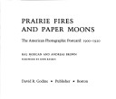 Book cover for Prairie Fires and Paper Moons