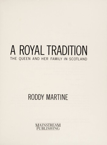 Book cover for Royal Tradition