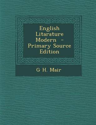 Book cover for English Litarature Modern