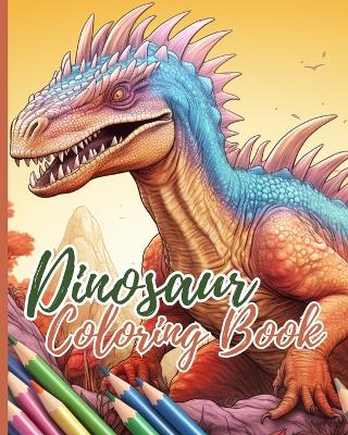 Book cover for Dinosaur Coloring Book For Kids