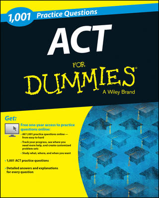 Book cover for 1,001 Act Practice Questions For Dummies (+ Free Online Practice)