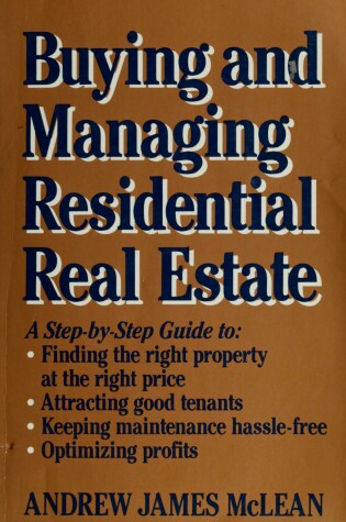 Cover of Buying and Managing Residential Real Estate