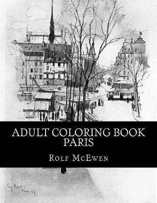 Book cover for Adult Coloring Book - Paris