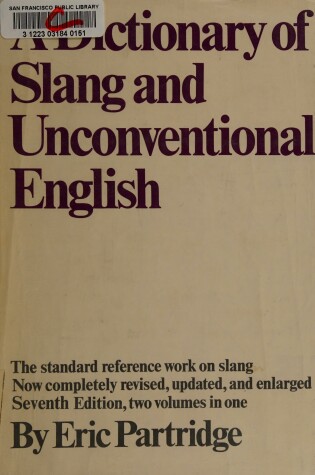 Cover of Dictionary of Slang & Unconventional English