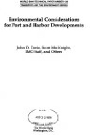 Cover of Environmental Considerations for Port and Harbour Developments