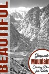 Book cover for Beautiful Grayscale Mountains Adult Coloring Book