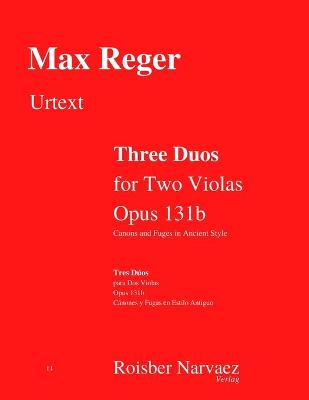 Book cover for Three Duos for Two Violas in Ancient Style. Opus 131b