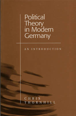 Book cover for Political Theory in Modern Germany