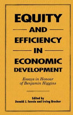 Book cover for Equity and Efficiency in Economic Development