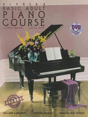 Book cover for Alfred's Basic Adult Piano Course Lesson Book, Level One