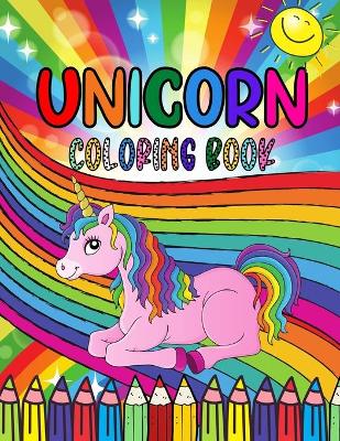 Book cover for Unicorn Coloring Book