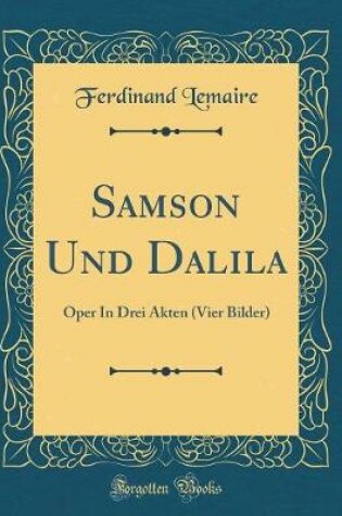 Cover of Samson Und Dalila