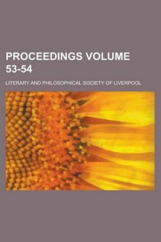 Cover of Proceedings Volume 53-54