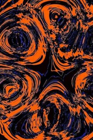 Cover of Orange and Blue Fractal Art Journal