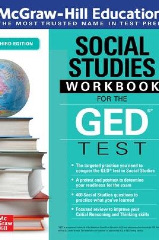 Cover of McGraw-Hill Education Social Studies Workbook for the GED Test, Third Edition