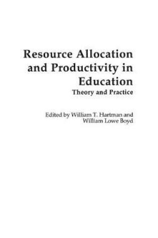 Cover of Resource Allocation and Productivity in Education