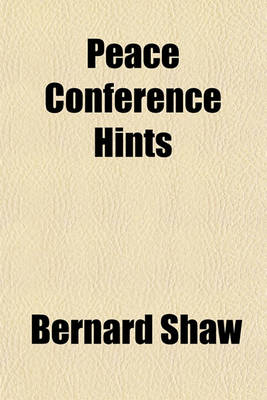 Book cover for Peace Conference Hints