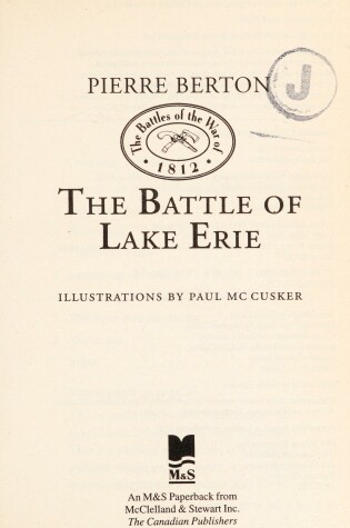 Cover of Battle of Lake Erie (Book 19): Adventures in Canadian History