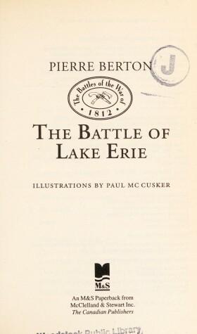 Book cover for Battle of Lake Erie (Book 19): Adventures in Canadian History