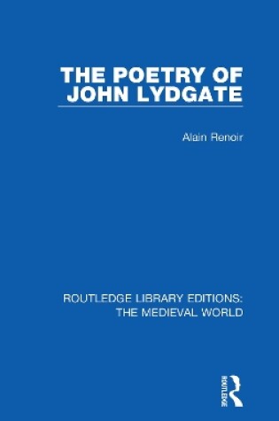 Cover of The Poetry of John Lydgate