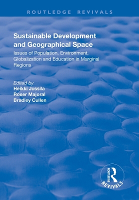 Book cover for Sustainable Development and Geographical Space