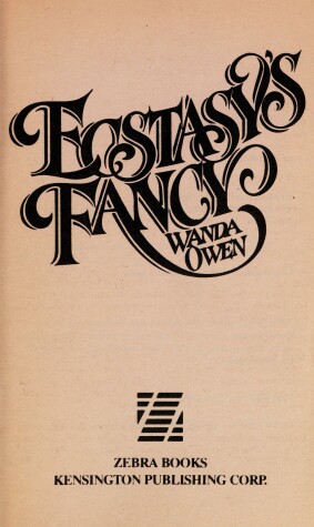 Book cover for Ecstasy's Fancy