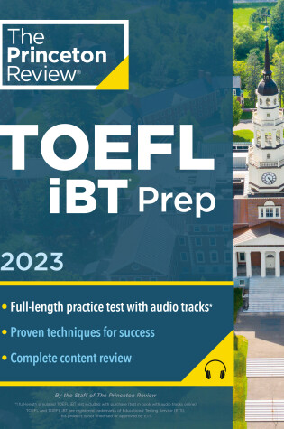 Cover of Princeton Review TOEFL iBT Prep with Audio/Listening Tracks, 2023