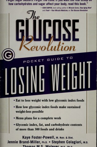 Cover of The Glucose Revolution Pocket Guide to Losing Weight