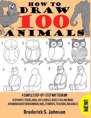 Book cover for How To Draw 100 Animals