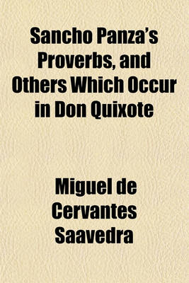 Book cover for Sancho Panza's Proverbs, and Others Which Occur in Don Quixote