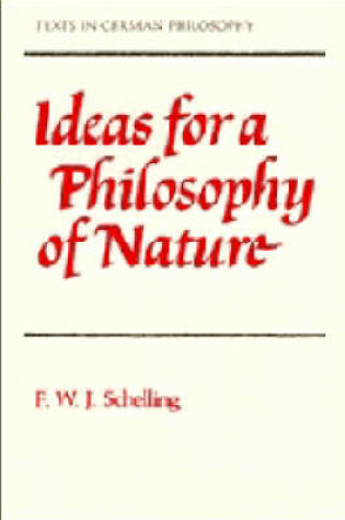 Cover of Ideas for a Philosophy of Nature