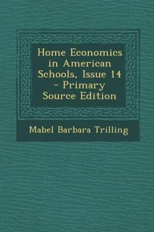 Cover of Home Economics in American Schools, Issue 14