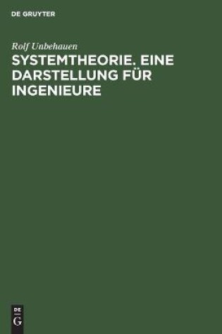 Cover of Systemtheorie. Eine Darstellung F�r Ingenieure