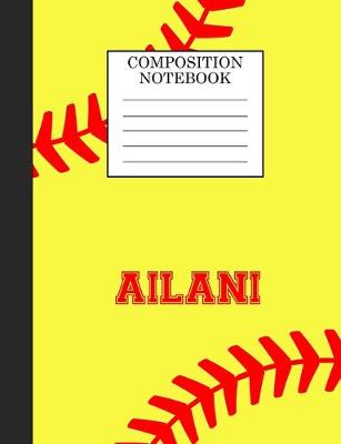 Book cover for Ailani Composition Notebook