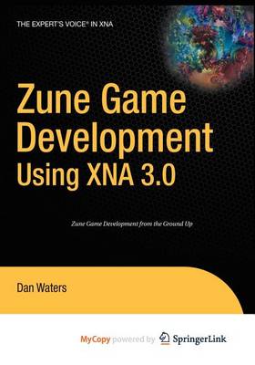 Book cover for Zune Game Development Using Xna 3.0