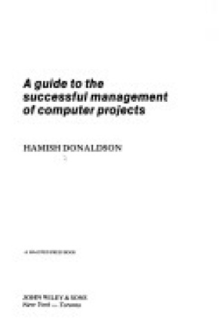 Cover of Donaldson: A Guide to Successful Managem