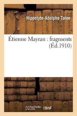 Cover of Étienne Mayran: Fragments