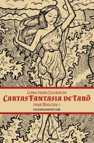 Cover of Livro para Colorir de Cartas Fantasia de Taro para Adultos 1