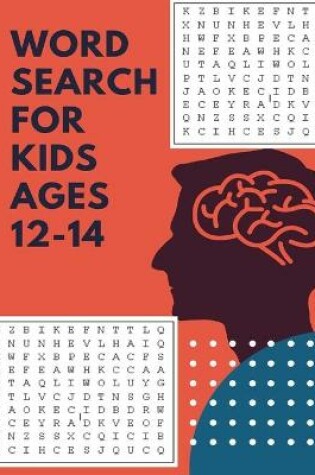 Cover of word search for kids ages 12-14