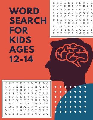 Book cover for word search for kids ages 12-14