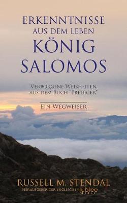 Book cover for Erkenntnisse Aus Dem Leben Koenig Salomos