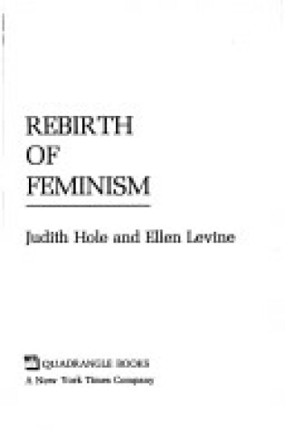 Cover of Rebirth of Feminism