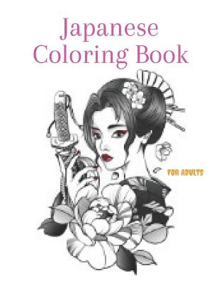 Cover of Japanese Coloring Book FOR ADULTS