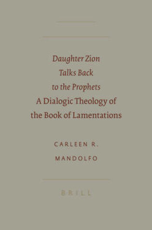 Cover of Daughter Zion Talks Back to the Prophets