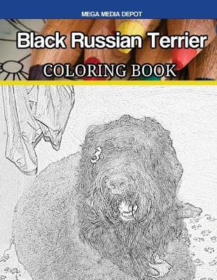 Book cover for Black Russian Terrier Coloring Book